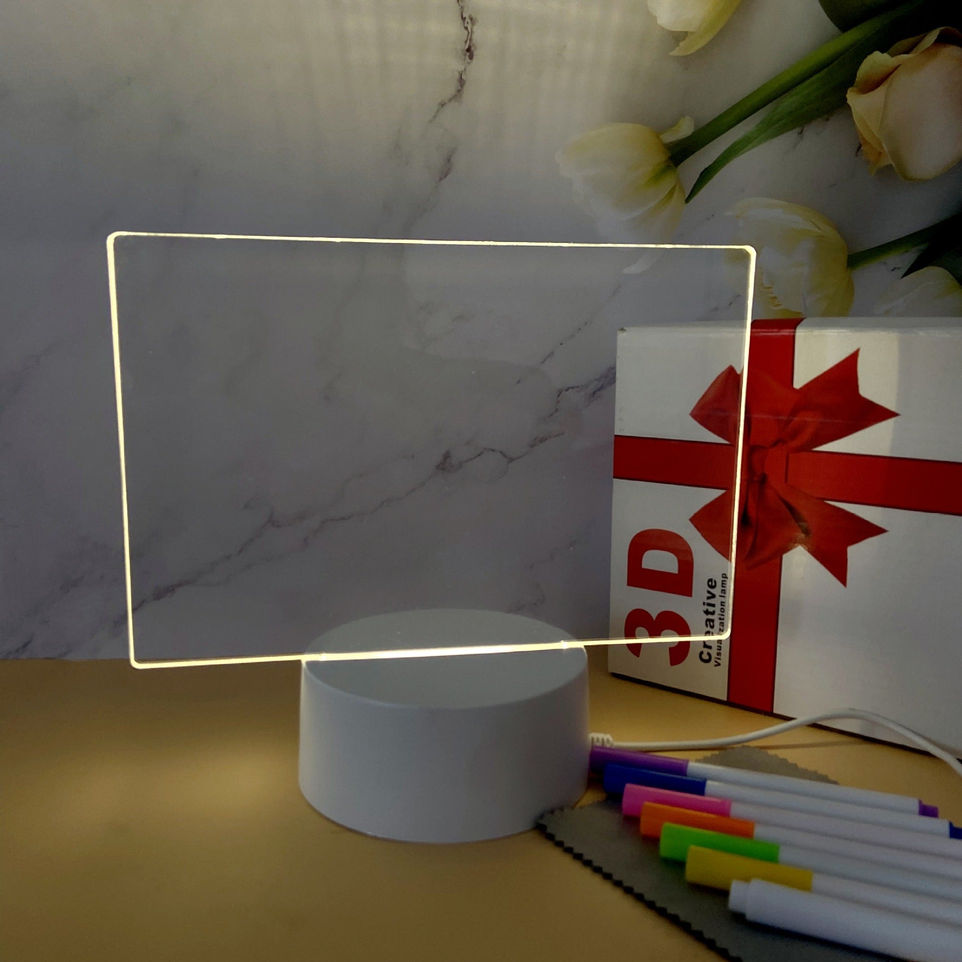 Creative USB-Powered Acrylic Writing Board Night Light