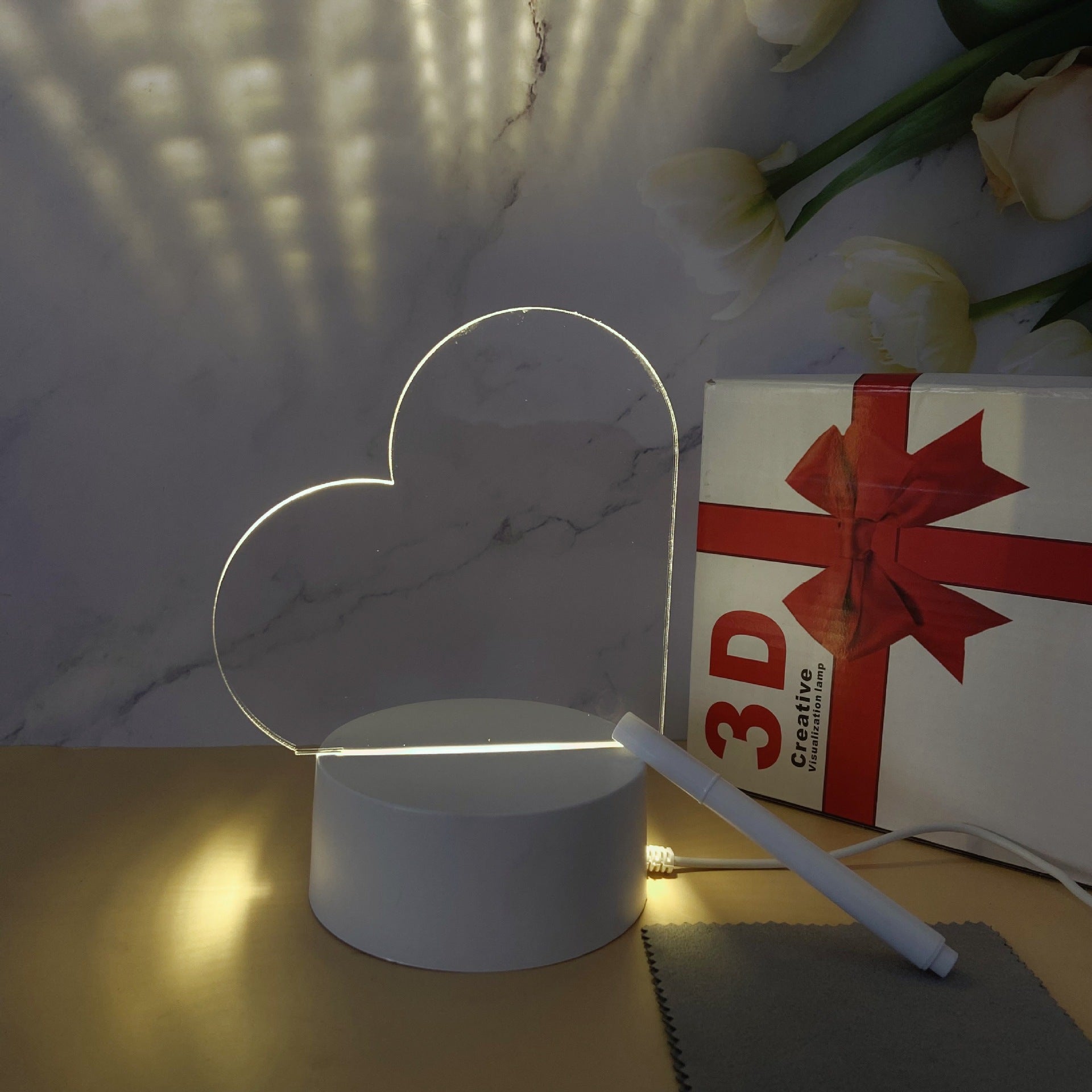 Creative USB-Powered Acrylic Writing Board Night Light
