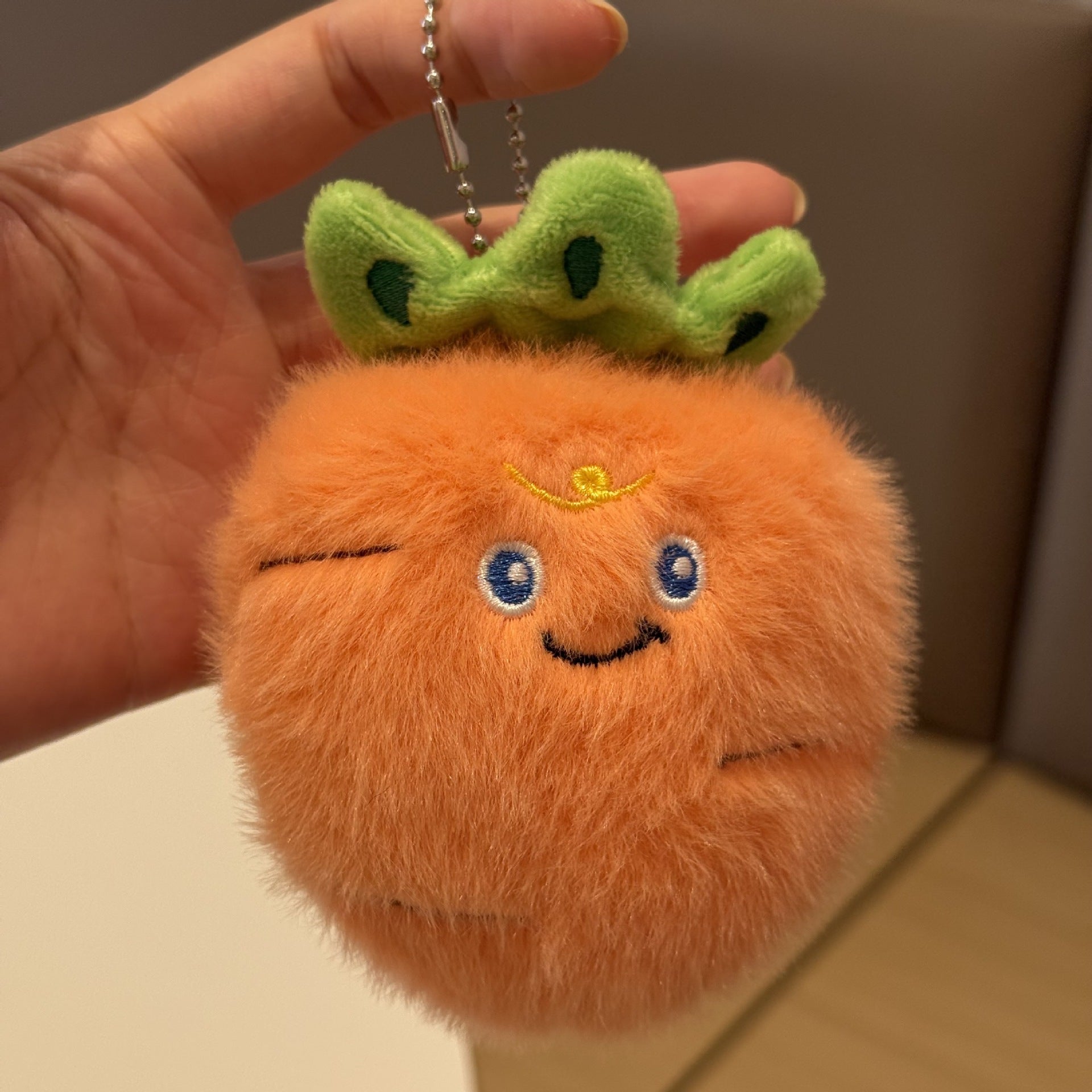 Creative vegetable funny expression plush hanging ornament