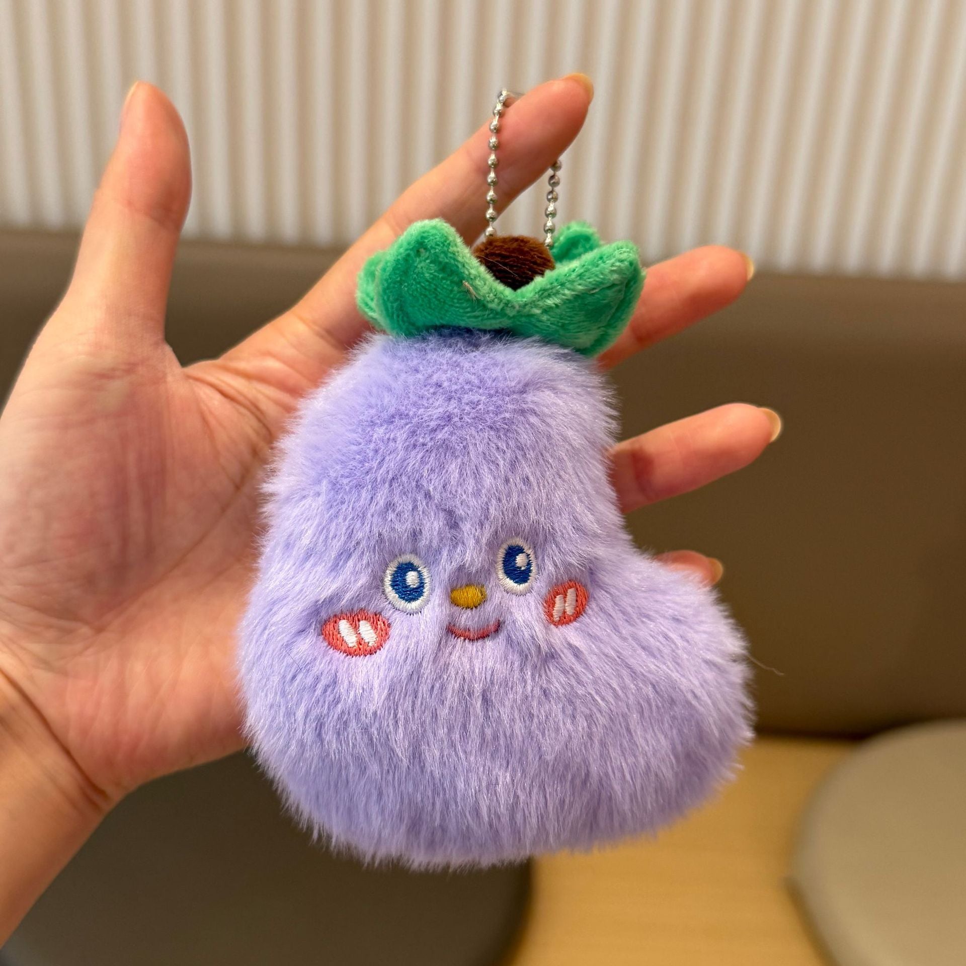 Creative vegetable funny expression plush hanging ornament