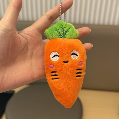 Creative vegetable funny expression plush hanging ornament