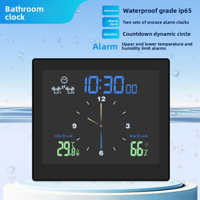 Creative Waterproof Silent Clock