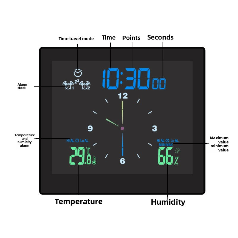 Creative Waterproof Silent Clock