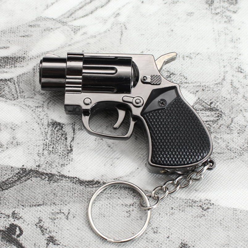Creative Windproof Metal Lighter Keychain