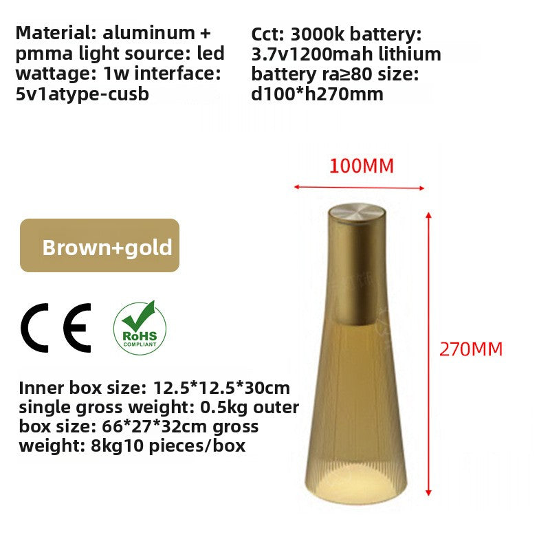 Creative Wine Bottle Table Lamp with Touch Control