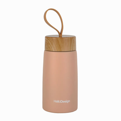Creative Wood Grain Lid Stainless Steel Vacuum Insulated Cup