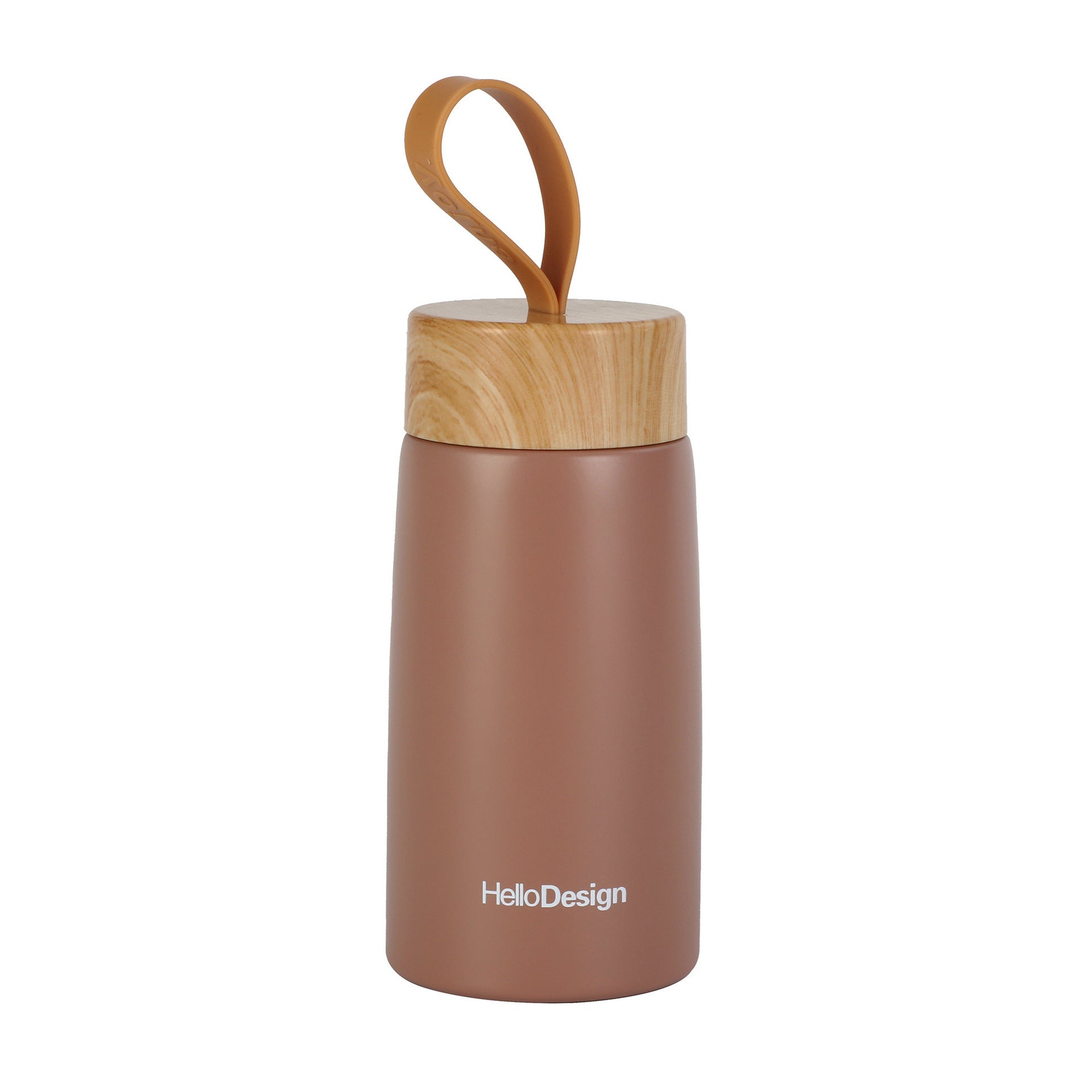 Creative Wood Grain Lid Stainless Steel Vacuum Insulated Cup