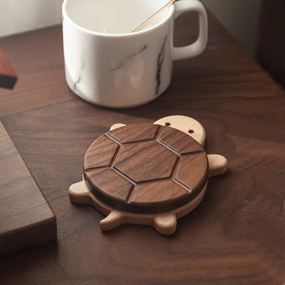 Creative Wooden Coaster Set