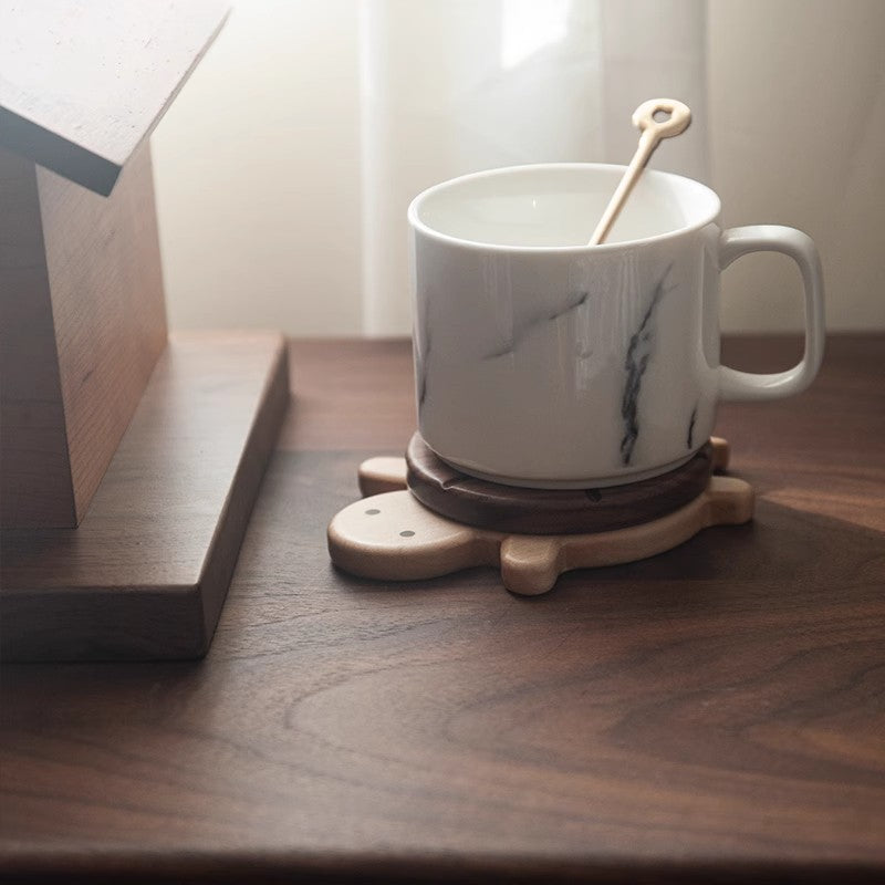 Creative Wooden Coaster Set