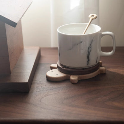 Creative Wooden Coaster Set