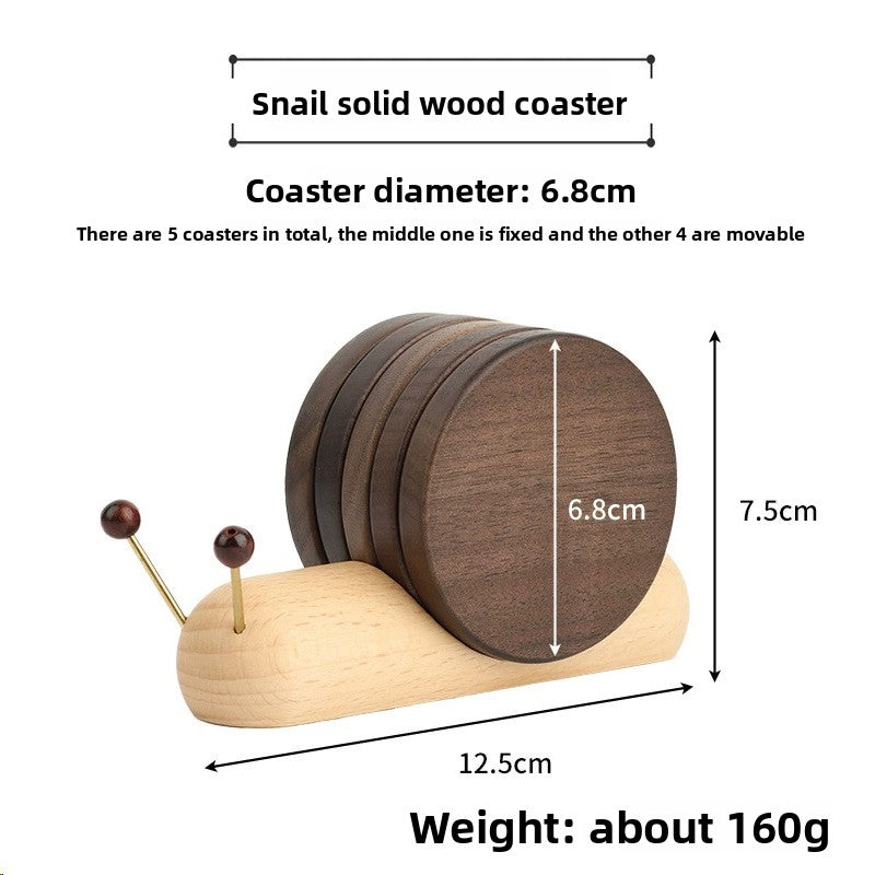 Creative Wooden Coaster Set