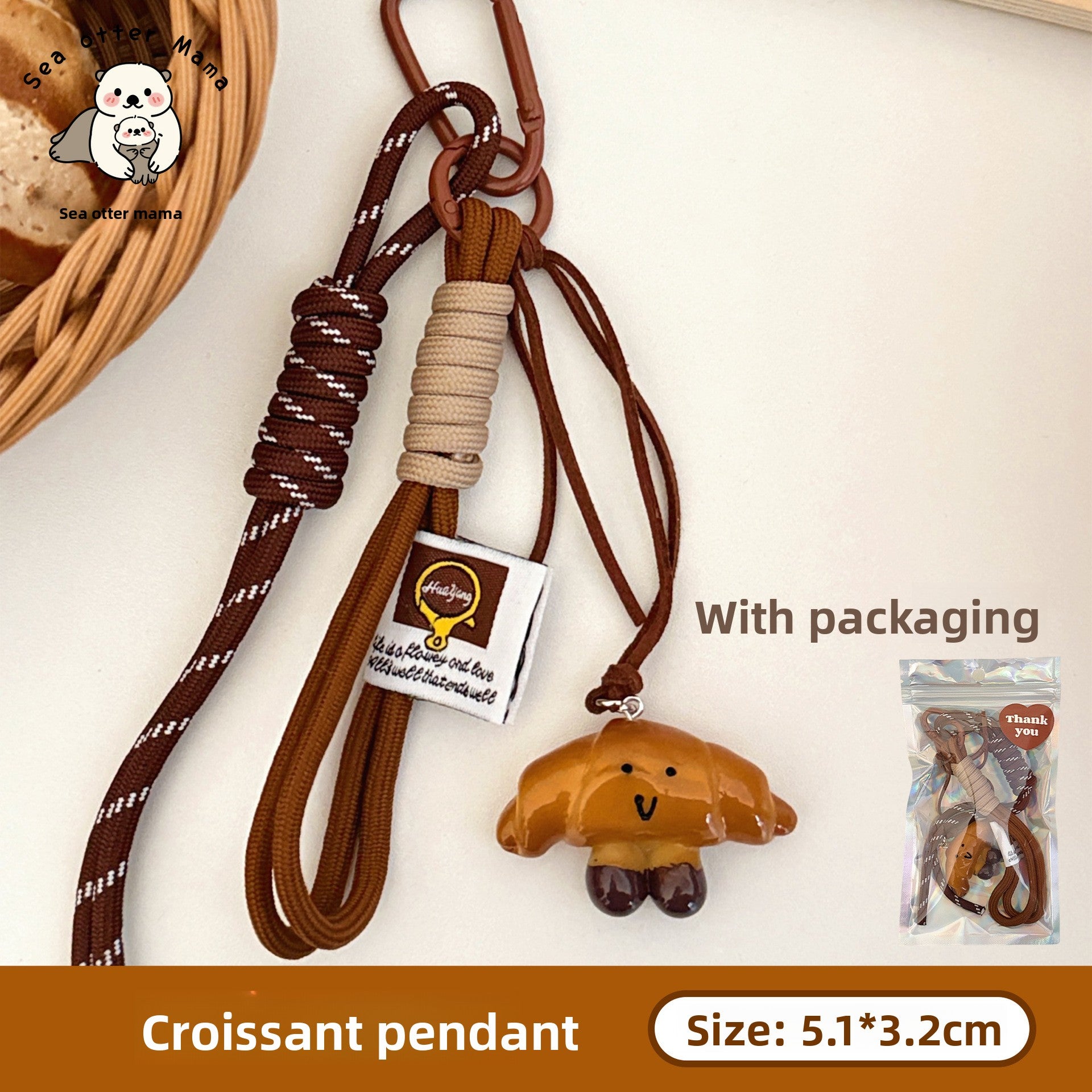 Creative Woven Rope Keychain Pendant