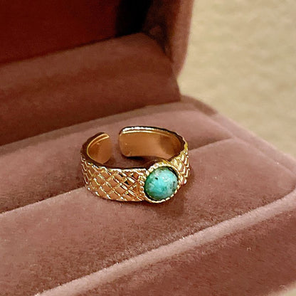 Creature Tiger's Eye Open Ring