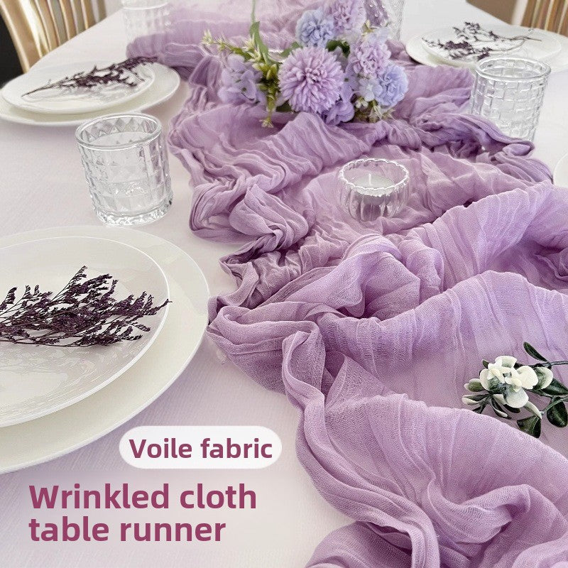 Crepe Table Runner Gauze Fabric