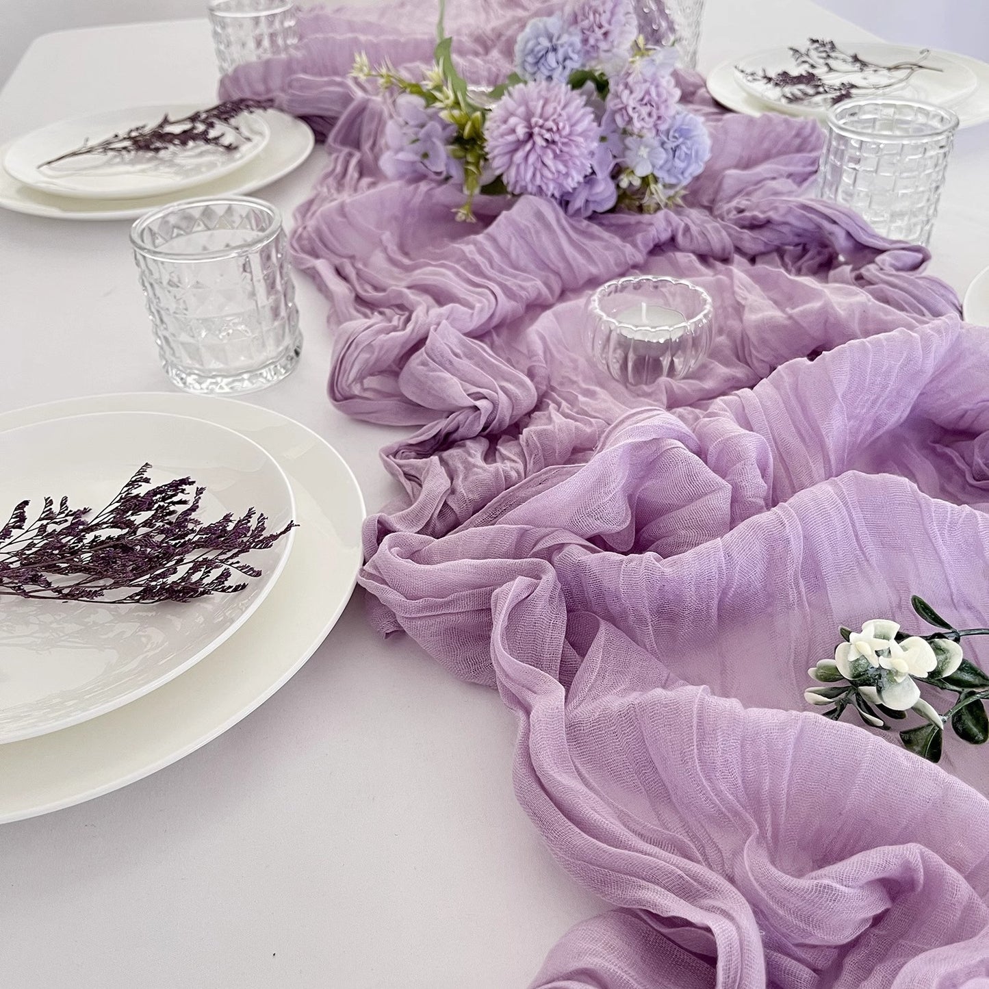 Crepe Table Runner Gauze Fabric