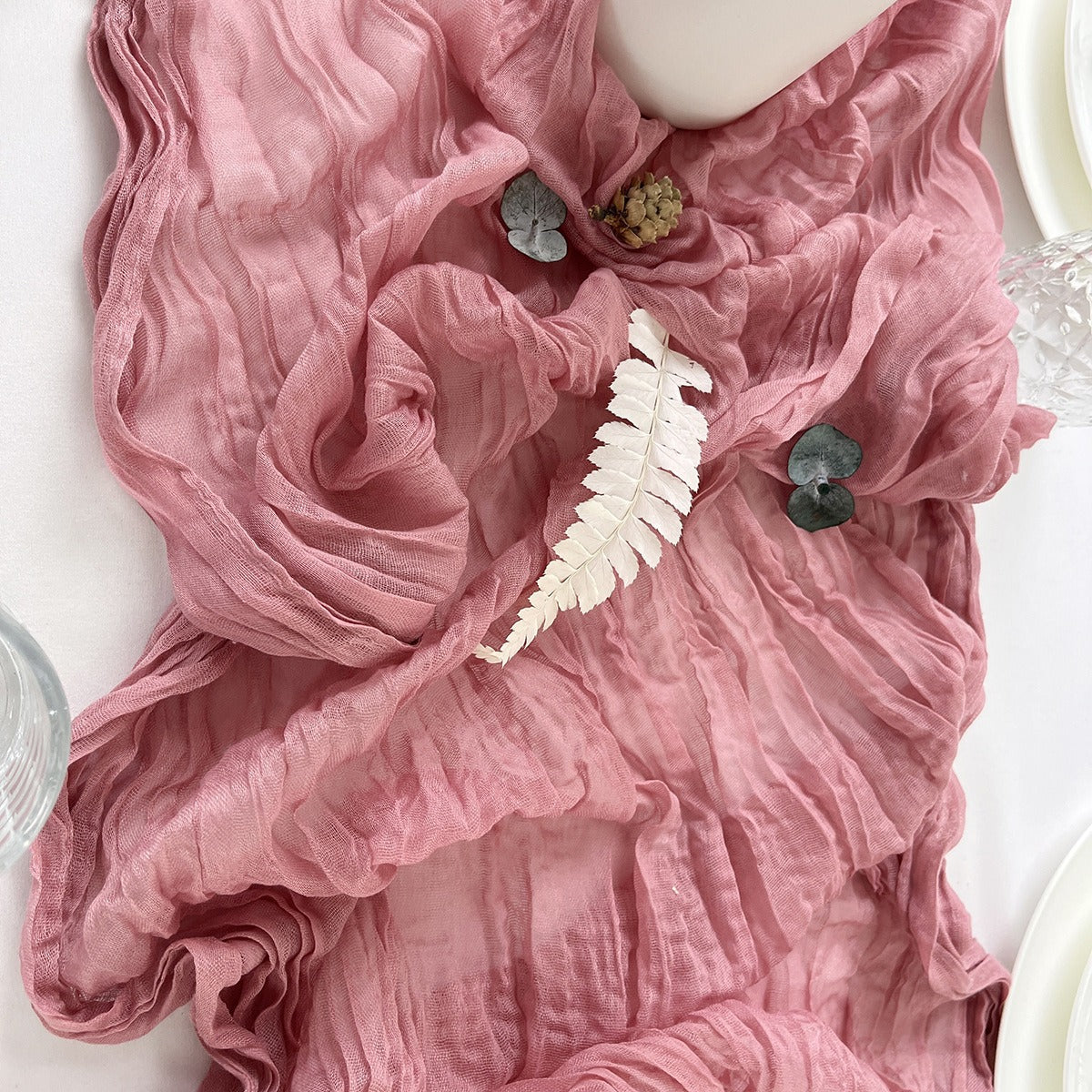 Crepe Table Runner Gauze Fabric