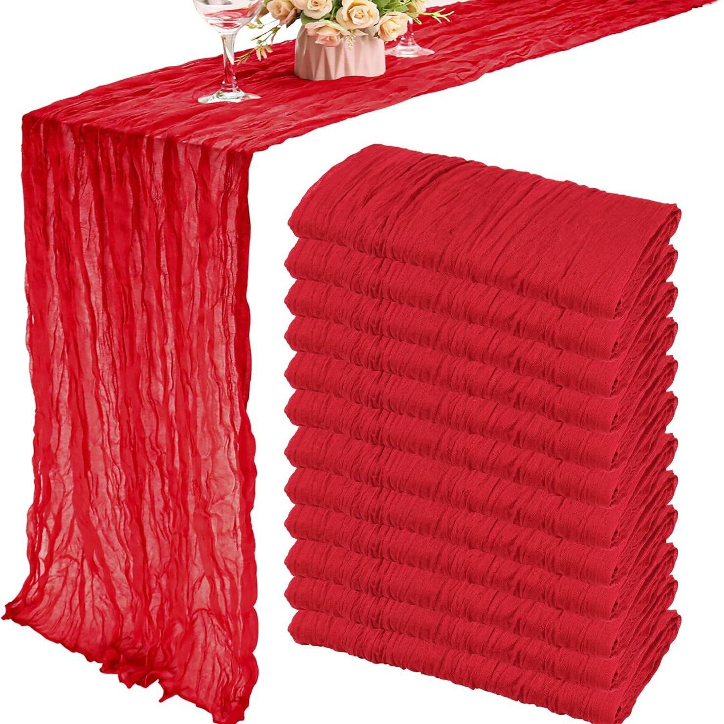 Crepe Table Runner Gauze Fabric