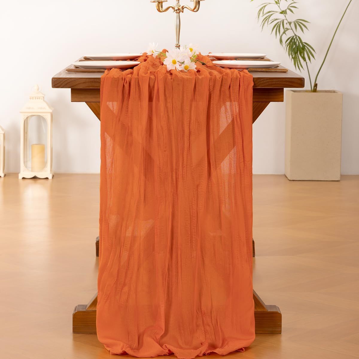 Crepe Table Runner Gauze Fabric