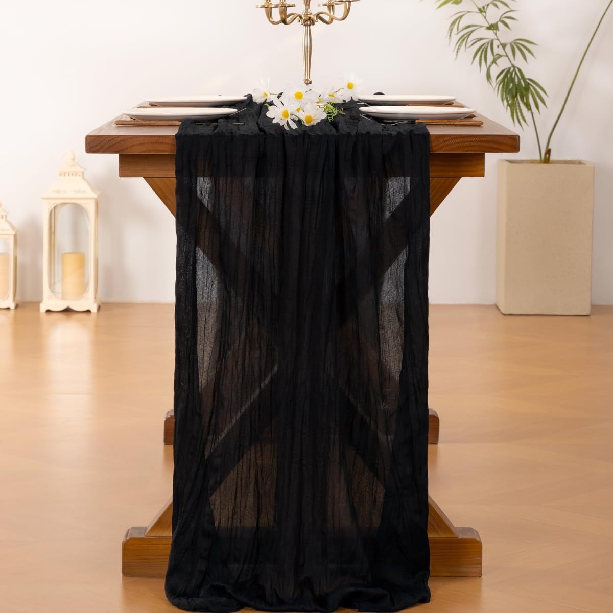Crepe Table Runner Gauze Fabric