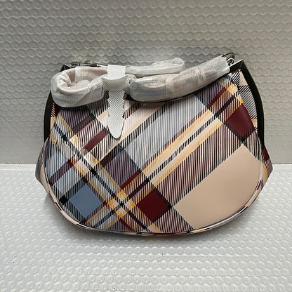 Crescent Leather Crossbody Bag with Chain Strap