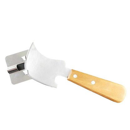 Crescent-shaped shovel blade