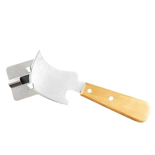 Crescent-shaped shovel blade