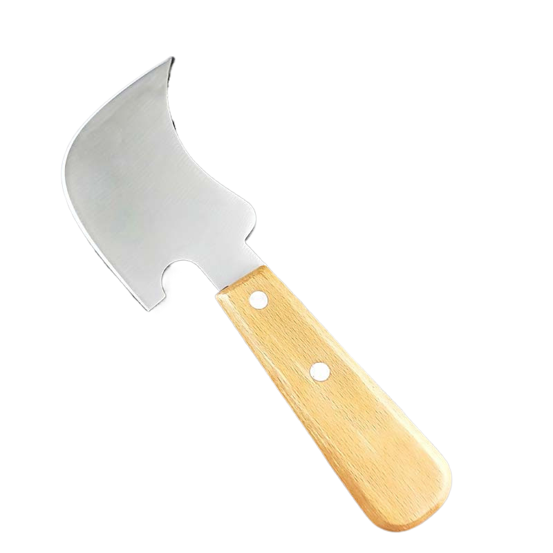 Crescent-shaped shovel blade