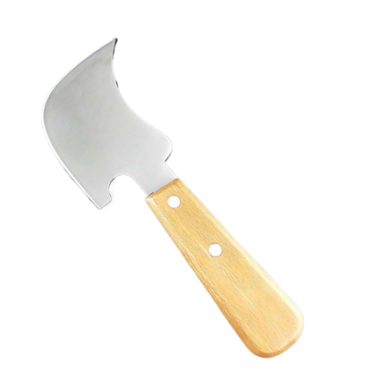 Crescent-shaped shovel blade