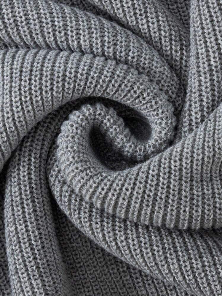 Crew-neck knit sweater