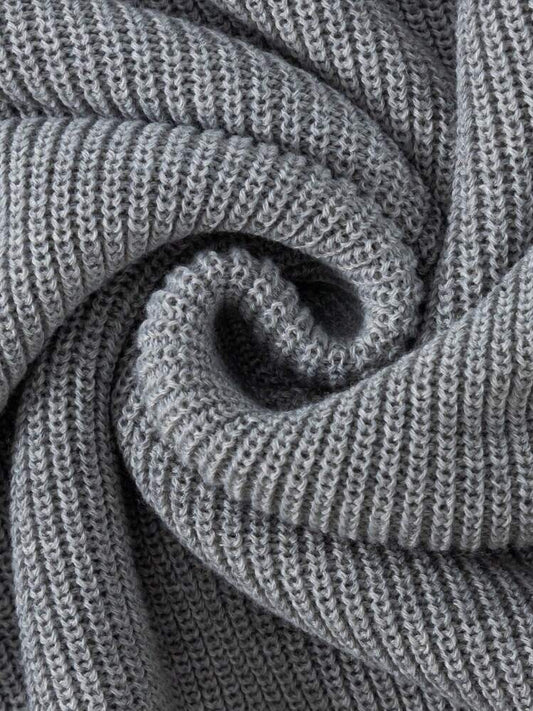 Crew-neck knit sweater