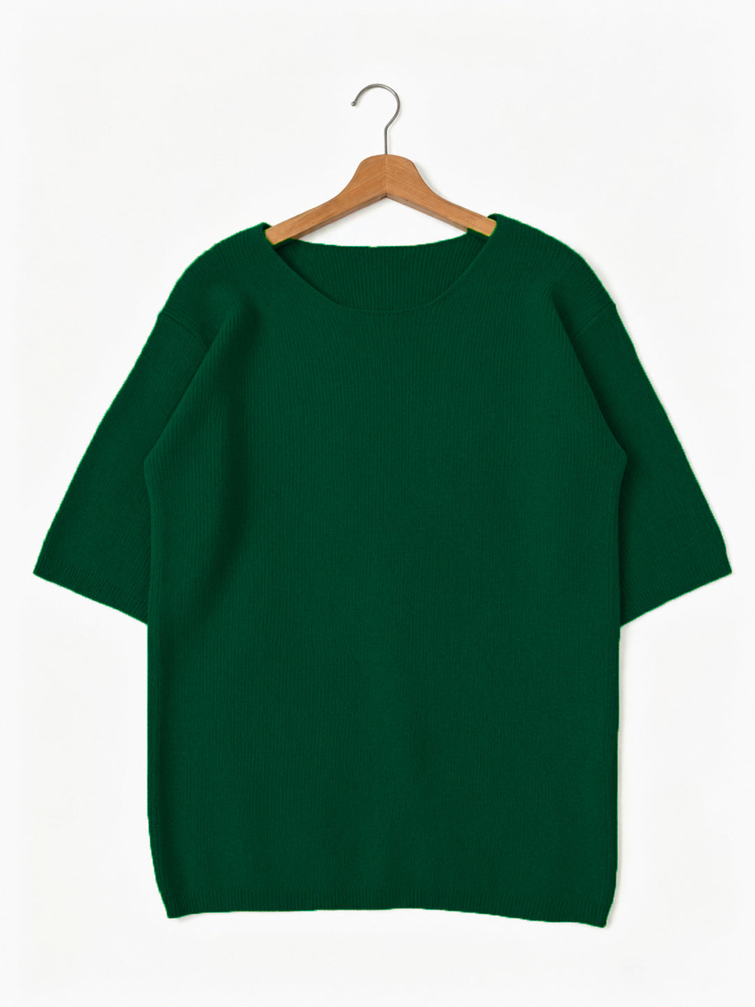 Crew-neck knit sweater