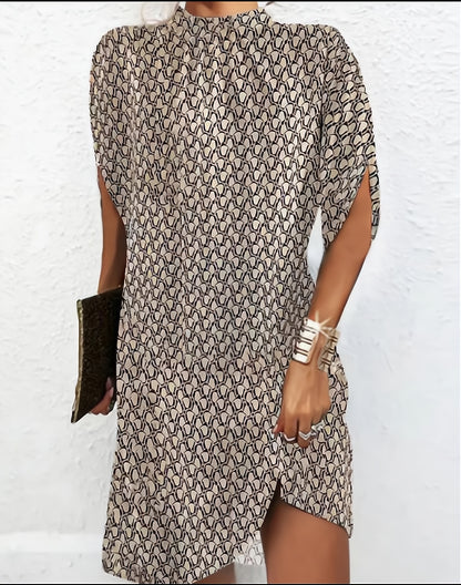 Crewneck Loose Bat Sleeve Crewneck dress