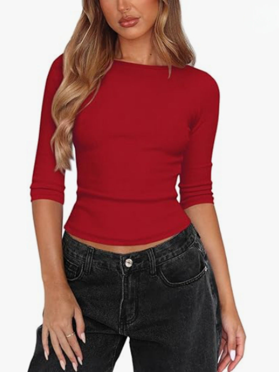 Crewneck mid-sleeve