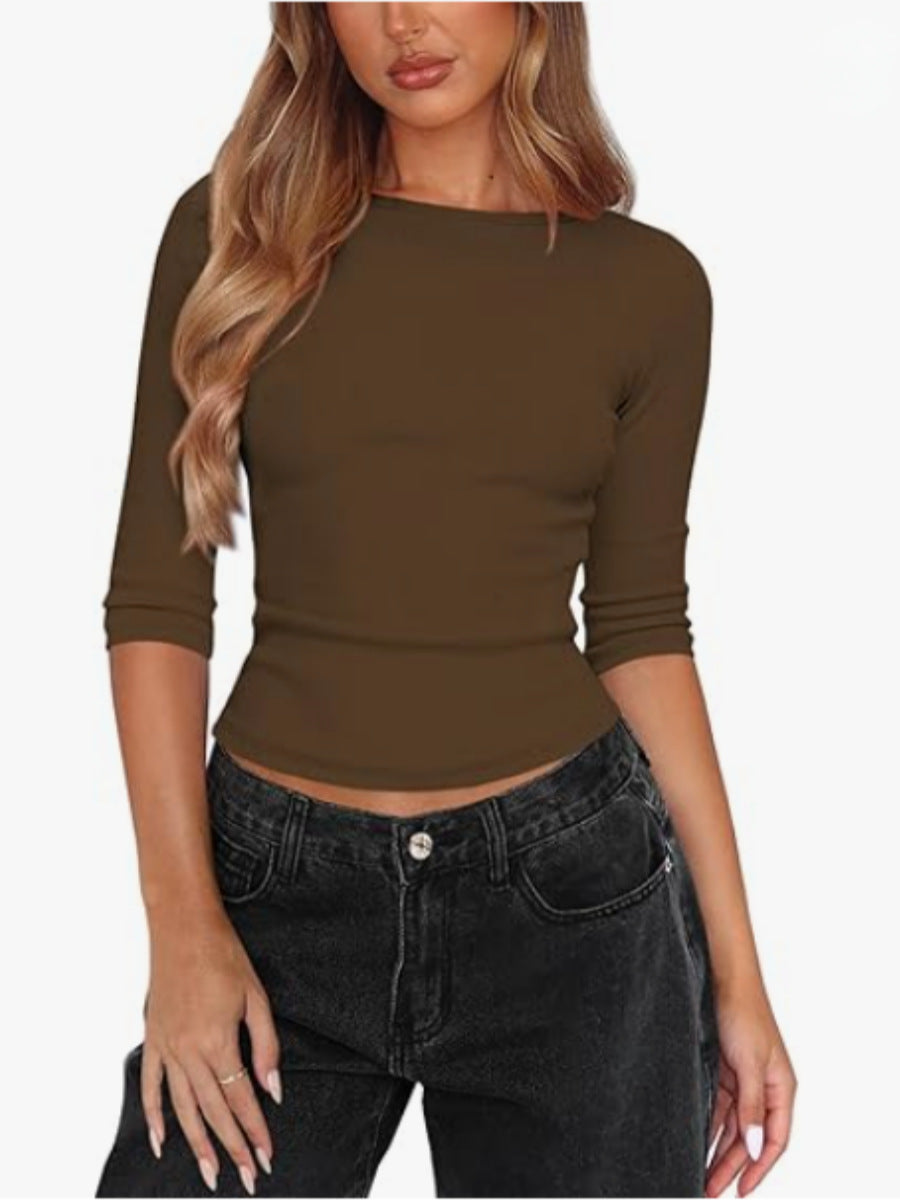 Crewneck mid-sleeve