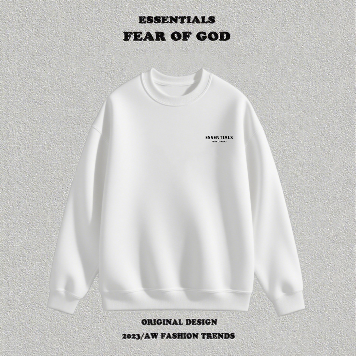 Crewneck Sweatshirt Fleece Lined Unisex Casual