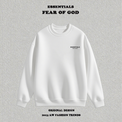 Crewneck Sweatshirt Fleece Lined Unisex Casual