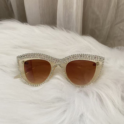 CrHandmade cat-eye sunglasses