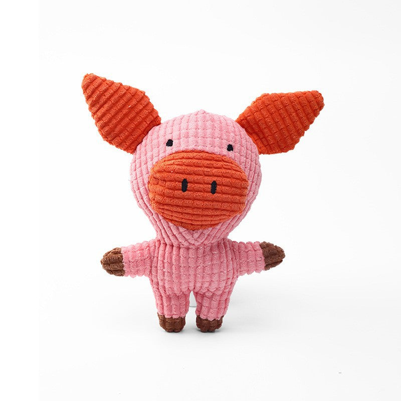 Crinkle Sound Plush Pet Toys with Animal Shapes