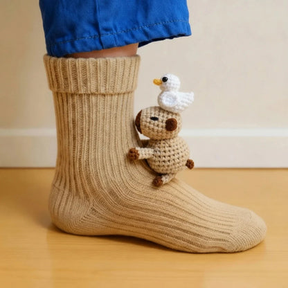 crochet animal socks