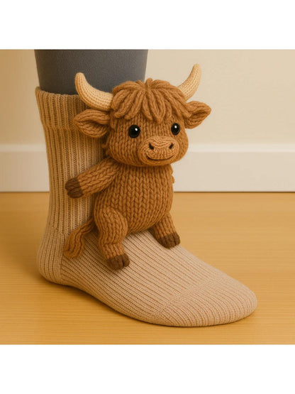 crochet animal socks