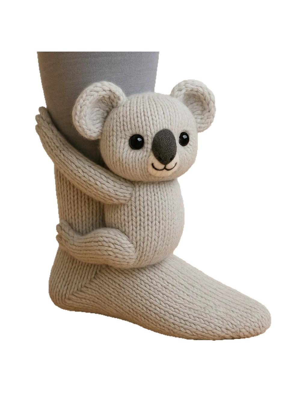crochet animal socks
