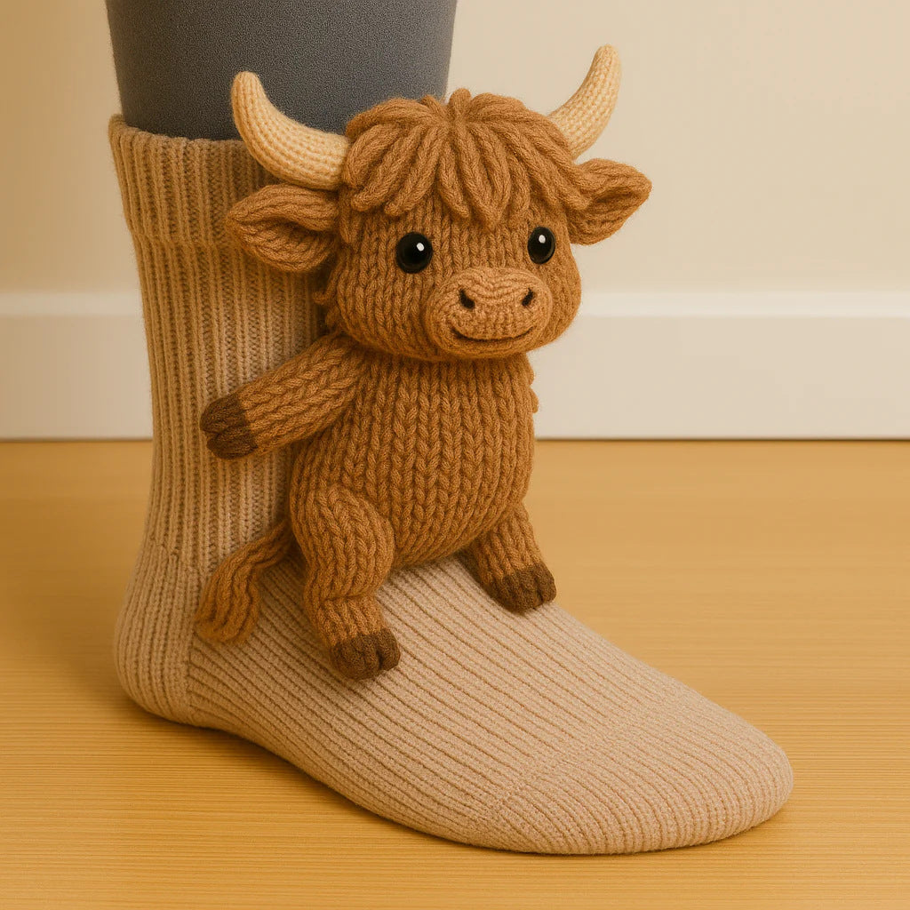 crochet animal socks