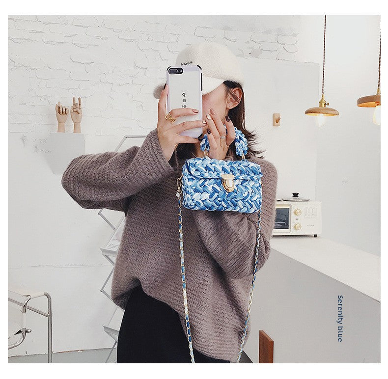 Crochet Diagonal Shoulder Bag