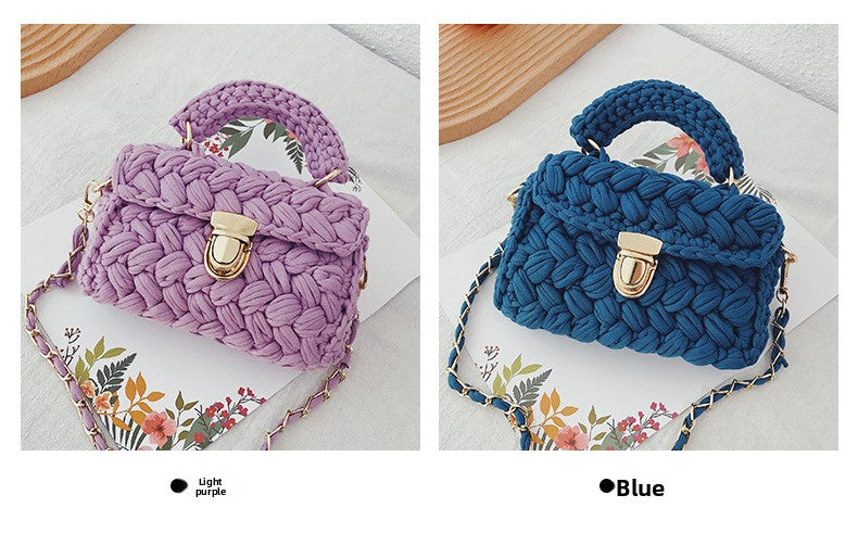 Crochet Diagonal Shoulder Bag