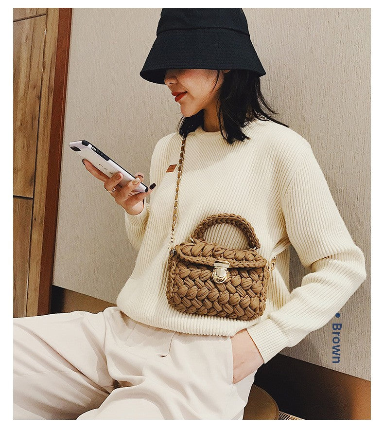 Crochet Diagonal Shoulder Bag