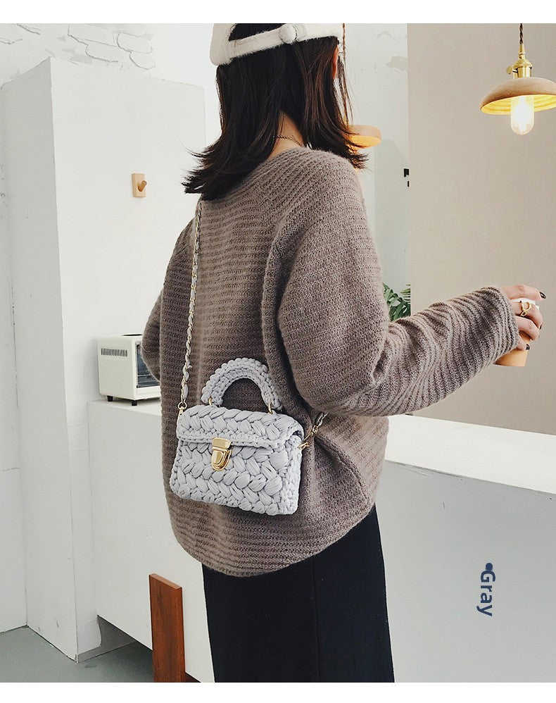 Crochet Diagonal Shoulder Bag