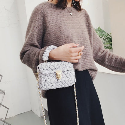 Crochet Diagonal Shoulder Bag