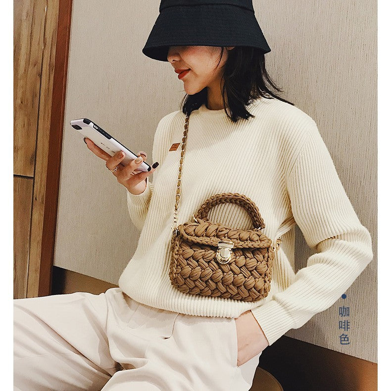 Crochet Diagonal Shoulder Bag