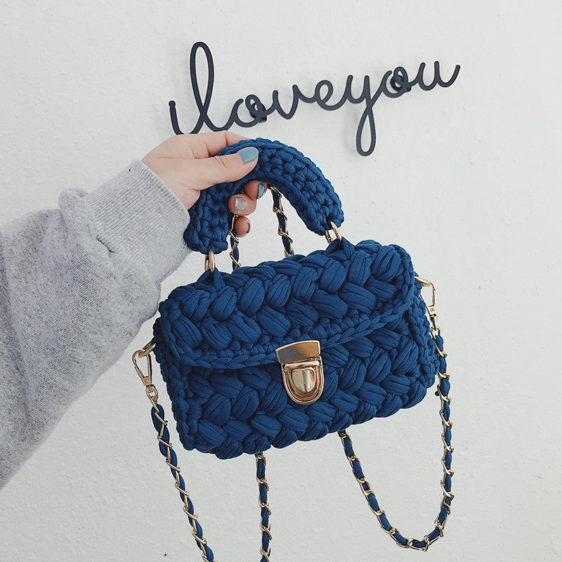 Crochet Diagonal Shoulder Bag