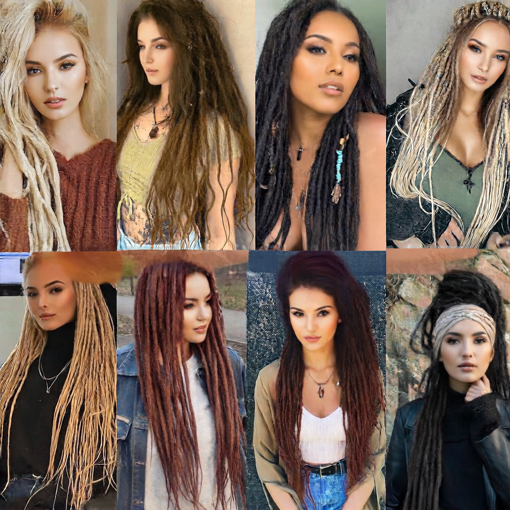Crochet dreadlocks wig lengthening